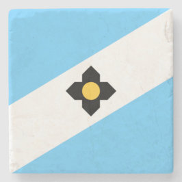 Porta-copo De Pedra Bandeira de Madison (Wisconsin)