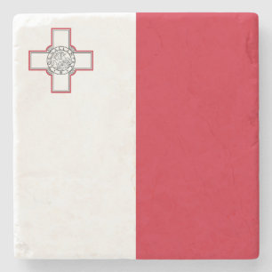 Porta-copo De Pedra Bandeira de Malta