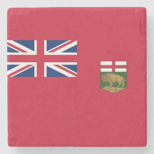 Porta-copo De Pedra Bandeira de Manitoba