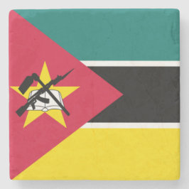 Porta-copo De Pedra Bandeira de Moçambique (Bandeira Nacional)