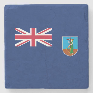 Porta-copo De Pedra Bandeira de Montserrat