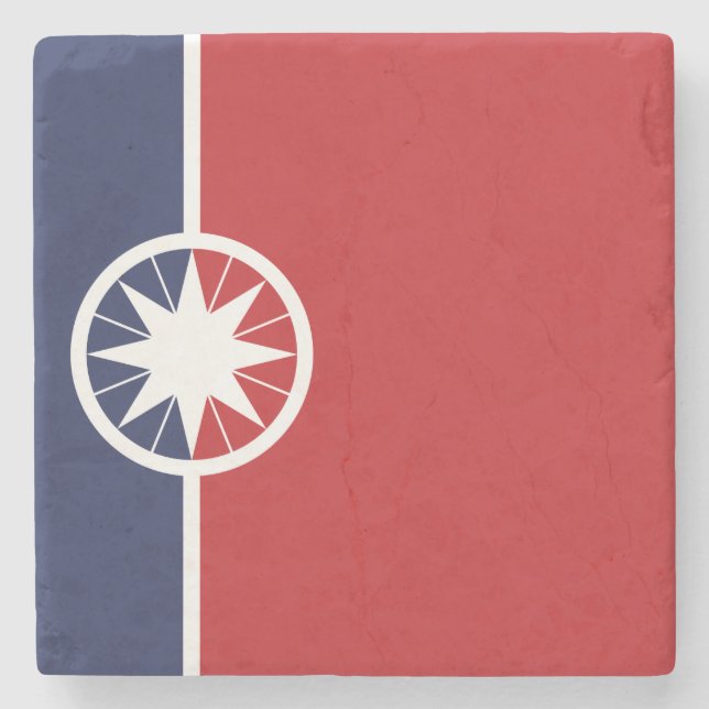 Porta-copo De Pedra Bandeira de Norman (Oklahoma) (Frente)