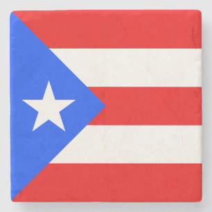 Porta-copo De Pedra Bandeira de Porto Rico