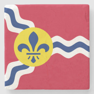 Porta-copo De Pedra Bandeira de Rua Louis (Missouri)