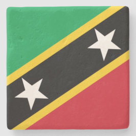 Porta-copo De Pedra Bandeira de São Cristóvão e Nevis (Caribe)