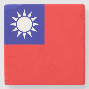 Porta-copo De Pedra Bandeira de Taiwan