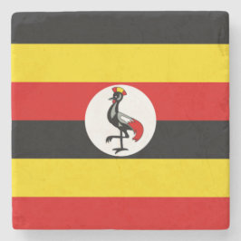 Porta-copo De Pedra Bandeira de Uganda (Uganda)