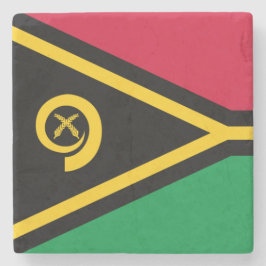 Porta-copo De Pedra Bandeira de Vanuatu