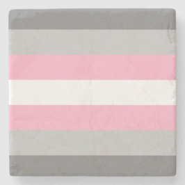Porta-copo De Pedra Bandeira Demigirl (Orgulho da Menina Demi) (Identi