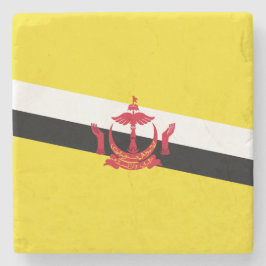 Porta-copo De Pedra Bandeira do Brunei