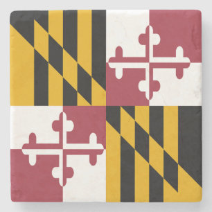 Porta-copo De Pedra Bandeira do estado de Maryland