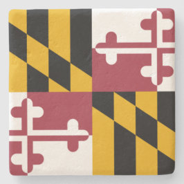 Porta-copo De Pedra Bandeira do Estado de Maryland