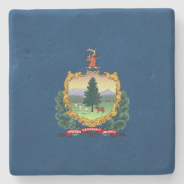 Porta-copo De Pedra Bandeira do Estado de Vermont