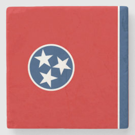 Porta-copo De Pedra Bandeira do Estado do Tennessee