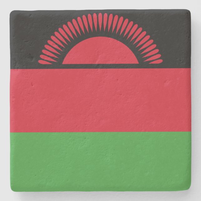 Porta-copo De Pedra Bandeira do Malawi (Frente)