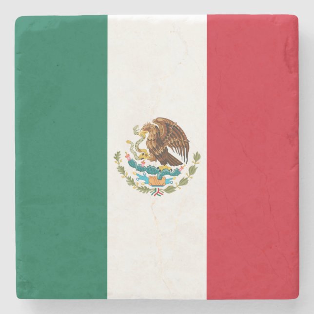 Porta-copo De Pedra Bandeira do México, Bandera da República Mexicana (Frente)