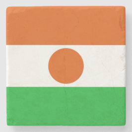 Porta-copo De Pedra Bandeira do Níger (país africano)