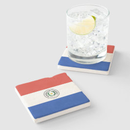 Porta-copo De Pedra Bandeira do Paraguai