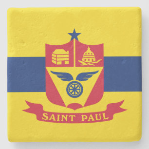 Porta-copo De Pedra Bandeira do Santo Paul (Minnesota)