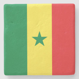 Porta-copo De Pedra Bandeira do Senegal
