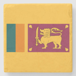 Porta-copo De Pedra Bandeira do Sri Lanka