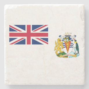 Porta-copo De Pedra Bandeira do Território Antártico Britânico