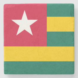 Porta-copo De Pedra Bandeira do Togo