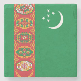 Porta-copo De Pedra Bandeira do Turcomenistão (Turcomenistão)
