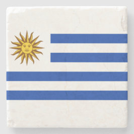 Porta-copo De Pedra Bandeira do Uruguai (Uruguai)