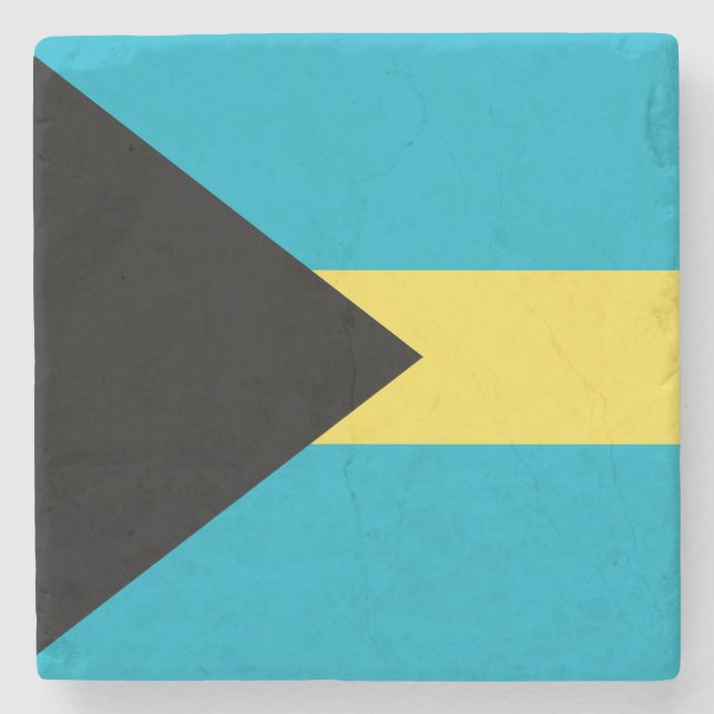 Porta-copo De Pedra Bandeira dos Bahamas (Frente)