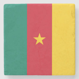 Porta-copo De Pedra Bandeira dos Camarões