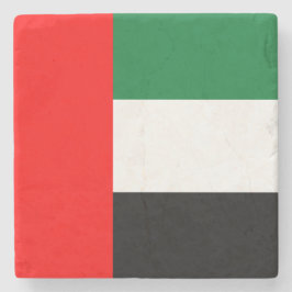 Porta-copo De Pedra Bandeira dos Emirados Árabes Unidos