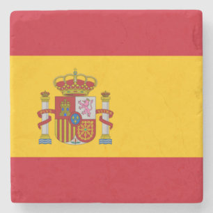 Porta-copo De Pedra Bandeira Espanhola (Espanha)