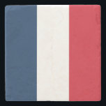 Porta-copo De Pedra Bandeira francesa<br><div class="desc">Bandeira nacional de França.</div>