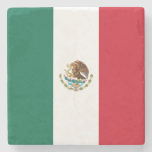 Porta-copo De Pedra Bandeira mexicana