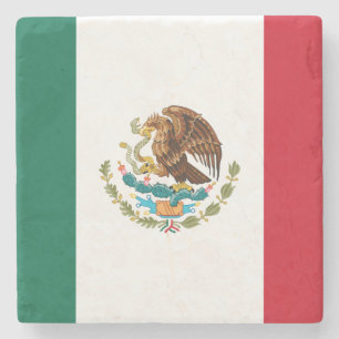 Porta-copo De Pedra Bandeira mexicana - Bandeira do México