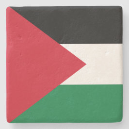 Porta-copo De Pedra Bandeira Palestina (Palestina)
