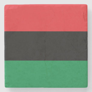 Porta-copo De Pedra Bandeira Pan-Africana