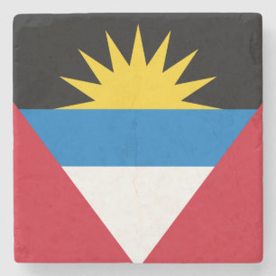 Porta-copo De Pedra Bandeira Patriótica Antígua e Barbuda