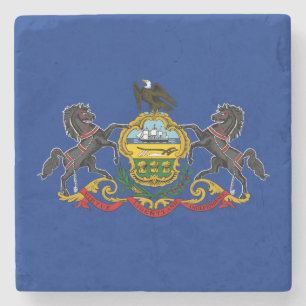 Porta-copo De Pedra Bandeira Pensilvestre