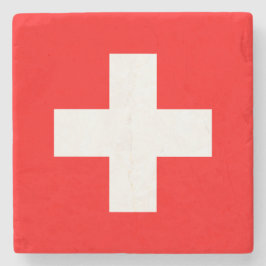 Porta-copo De Pedra Bandeira Suíça (Suiça)