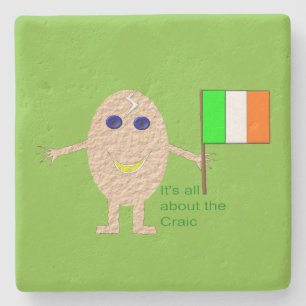 Porta-copo De Pedra Bandeja de Pedra para Ovo Irlandês Patriótico