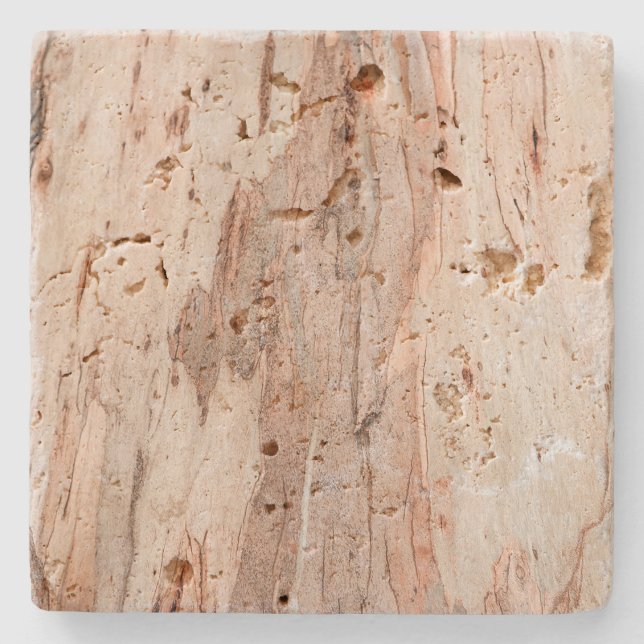 Porta-copo De Pedra Bandeja de Travertino Natural Earth (Frente)