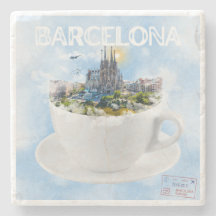 Barcelona em um Teacup - Sagrada Familia Skyline
