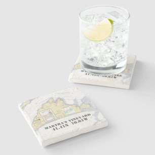 Porta-copo De Pedra Barco autêntico - Náutico do Vineyard Martha