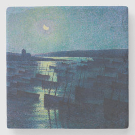 Porta-copo De Pedra Barcos de pesca à Lua (Camaret, França)