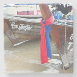 Porta-copo De Pedra Barcos nas ilhas da phi da phi da praia ,