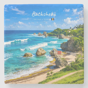 Porta-copo De Pedra Bathsheba, Barbados - Costa de Praia Tropical