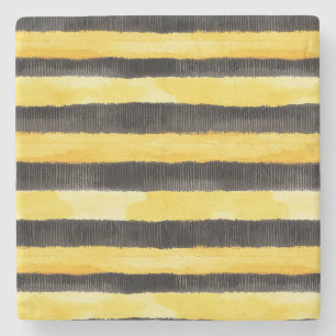 Porta-copo De Pedra Bebê negra Dourada Natal amarelo