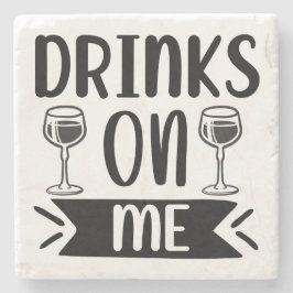 Porta-copo De Pedra Bebidas Em Mim